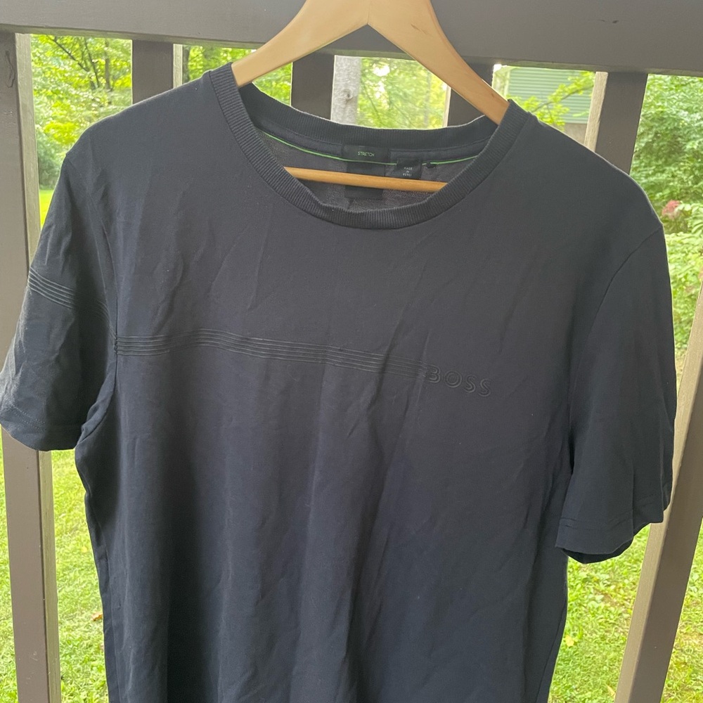 Boss Men's Dark Navy Crewneck Short Sleeve Tee